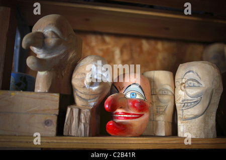 Punch and Judy puppets made by Professor Mark Poulton. Stock Photo