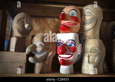 Punch and Judy puppets made by Professor Mark Poulton. Stock Photo