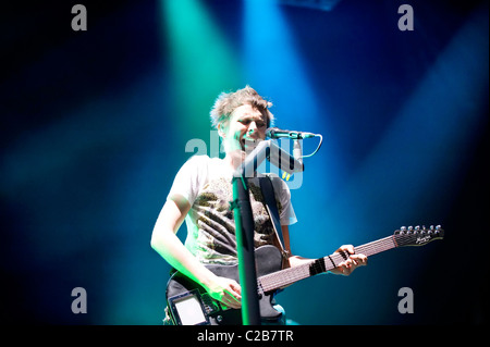 Matthew Bellamy Muse performing live at the Bercy Paris, France - 17.11.09 ** ** Mandatory Stock Photo