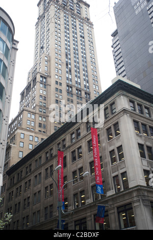 Macy's store and road frontage in Manhattan New York with traffic Stock Photo