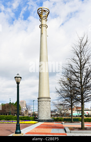 Hermes Tower, centennial olympic park, Atlanta Stock Photo