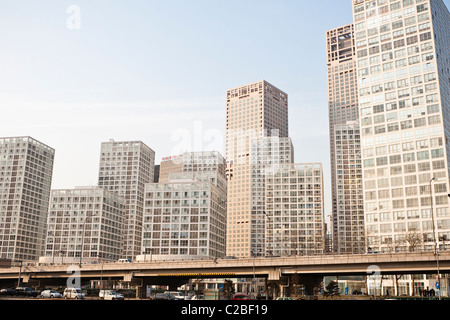 beijing: central business district (cbd) Stock Photo