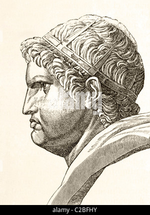 Nero Claudius Caesar Augustus Germanicus, AD37 - 68. Born Lucius Domitius Ahenobarbus. Emperor of Rome. Stock Photo