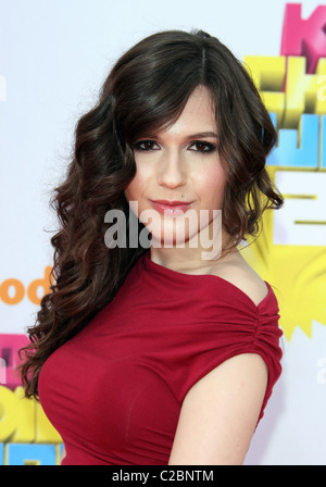 ERIN SANDERS NICKELODEON'S 24TH ANNUAL KIDS CHOICE AWARDS DOWNTOWN LOS ANGELES CALIFORNIA USA 02 April 2011 Stock Photo