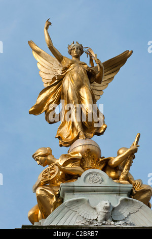 Queen Victoria memorial outside Buckingham palace. London. Stock Photo