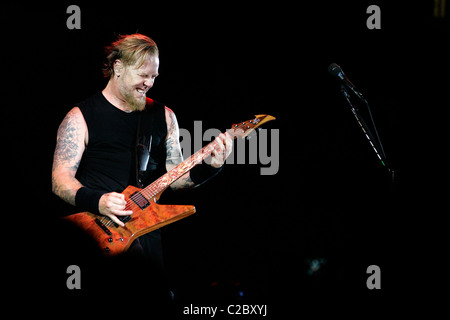 Metallica celebrating the release of Death Magnetic album during the Album Release Party, Berlin, Germany Stock Photo