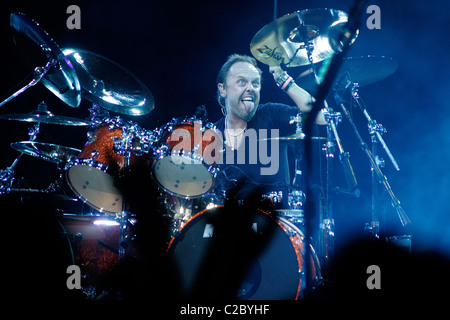 Metallica celebrating the release of Death Magnetic album during the Album Release Party, Berlin, Germany Stock Photo