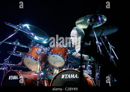 Metallica celebrating the release of Death Magnetic album during the Album Release Party, Berlin, Germany Stock Photo