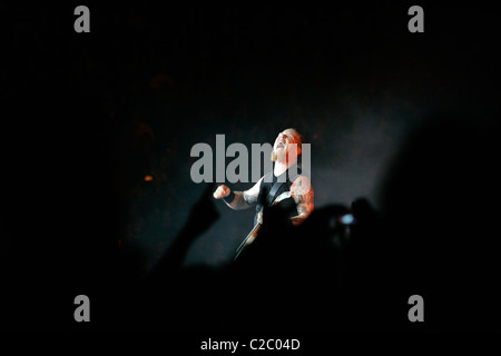 Metallica celebrating the release of Death Magnetic album during the Album Release Party, Berlin, Germany Stock Photo