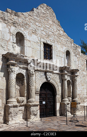 Usa, Texas, Entrance To Mission San Jose Y San Miguel Near San Antonio 