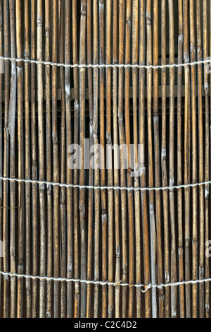 Close up of background from bamboo  curtain Stock Photo