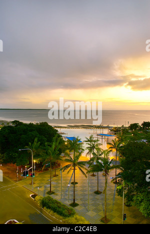 Public swimming lagoon Cairns North Queensland Australia Stock Photo