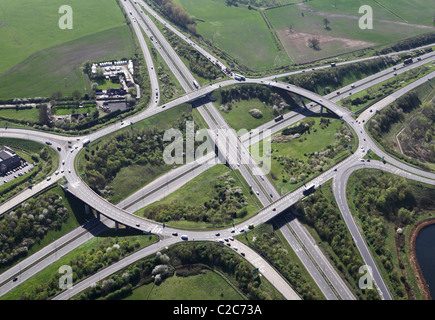 A38 A50 road junction nr Burnaston Toyota plant Stock Photo