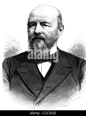 Botho Graf zu Eulenburg, 1831 - 1912, Prussian Prime Minister and Minister of the Interior, historical illustration circa 1893 Stock Photo