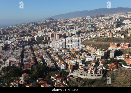 Aerial view of Santa Cruz de Tenerife, Canary Islands, Spain Stock Photo