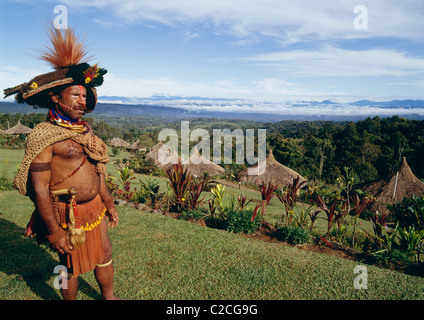 Tari Highlands Papua New Guinea Stock Photo