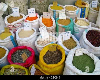 Several spices on market Stock Photo