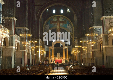 Westminster Roman Catholic Cathedral, Victoria Street, Victoria, London Uk. Interior. looking towards the altar. 2010s 2011 England HOMER SYKES Stock Photo