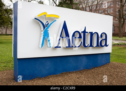 The headquarters of health insurance company Aetna.  Stock Photo