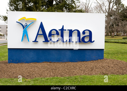 The headquarters of health insurance company Aetna.  Stock Photo