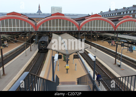 Main railway station In Copenhagen, Denmark Stock Photo