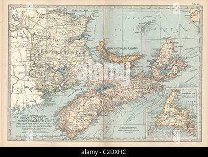 New Brunswick, Nova Scotia & Prince Edward Island Stock Photo