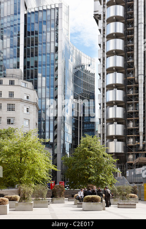 City of London buildings Lloyds building Stock Photo