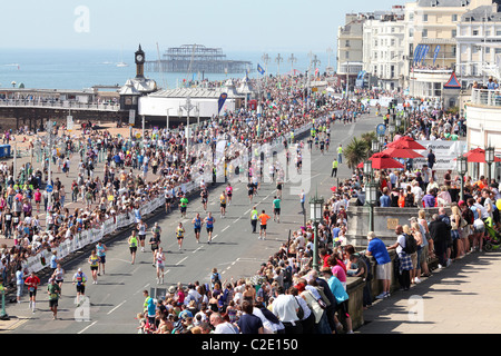 General view of the Brighton Marathon 2011 Picture by James Boardman Stock Photo