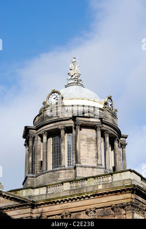 The Dome of Liverpool Town Hall at the junction of Dale / Castle Streets. Stock Photo