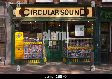 The Circular Sound record shop store in St Benedicts Street in Norwich , Norfolk , England , Britain , Uk Stock Photo