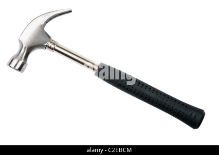 Iron hammer isolated on white background. Studio shot. Stock Photo