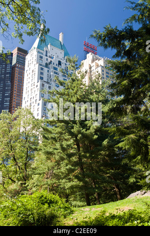 Hampshire House and  Essex House   Jumeirah Hotel at  Central Park South 150 160, Manhattan, New York City, USA Stock Photo