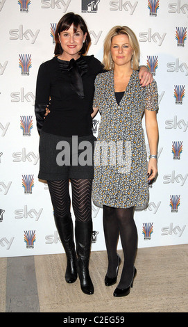 Liz Carling and Georgina Bouzova SKY Send Off Party for MTV Europe Music Awards at Bloomsbury Ballroom London, England - Stock Photo