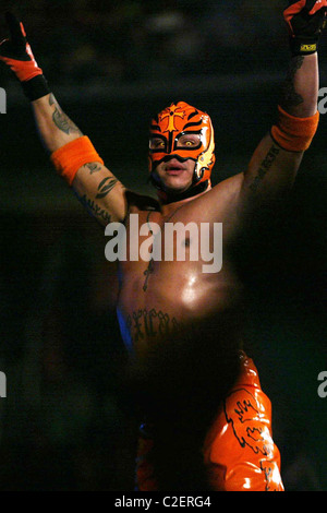 Rey Mysterio WWE presents Cyber Sunday Live at Verizon Center - Rey Mysterio vs Finlay Washington DC, USA - 28.10.07 Stock Photo