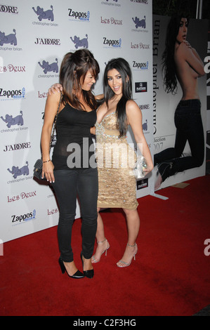 Robin Antin and Kim Kardashian Kim Kardashian celebrates her 27th Birthday Party at Les Deux - Arrivals Hollywood, California - Stock Photo