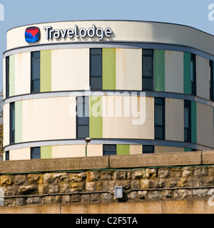 Travelodge hotel with sign, Maidstone, Kent, UK Stock Photo