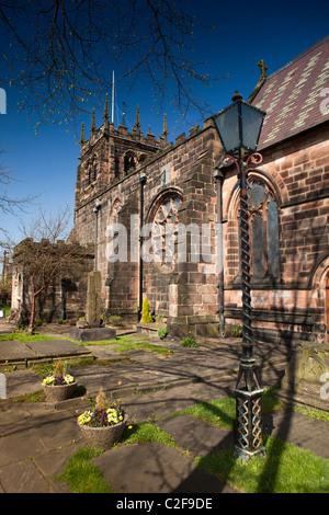 UK, England, Staffordshire, Leek, town centre, Parish Church of St Edward the Confessor Stock Photo