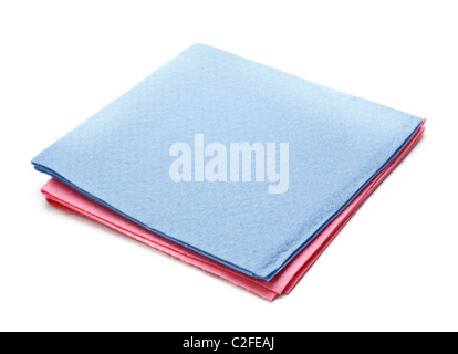 two microfiber dusters isolated on white background Stock Photo - Alamy