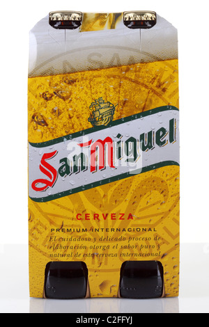 San Miguel bottle beer Spanish Stock Photo