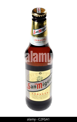 San Miguel bottle beer Spanish Stock Photo
