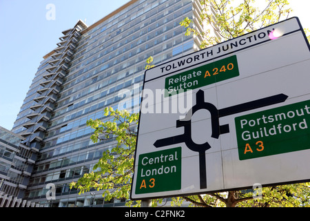 Tolworth Tower, Surbiton, England, UK Stock Photo