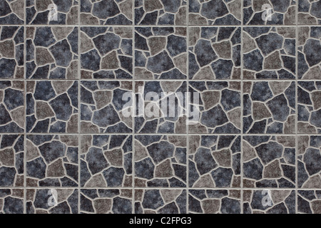 A wall tile texture in muted grey and brown colours Stock Photo