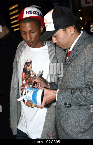 Pharrell Williams (right) and Nigo at the launch of an exclusive range of  Billionaire Boys Club clothing and Ice Cream footwear with RbK at the  Sanderson Hotel, London Stock Photo - Alamy