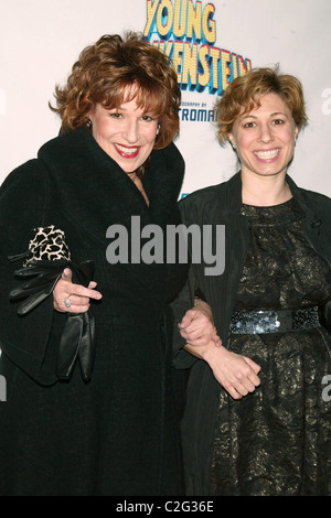 Joy Behar & Eve Scotti Opening Night of the new Mel Brooks musical 'Young Frankenstein' at the Hilton Theatre - Arrivals New Stock Photo