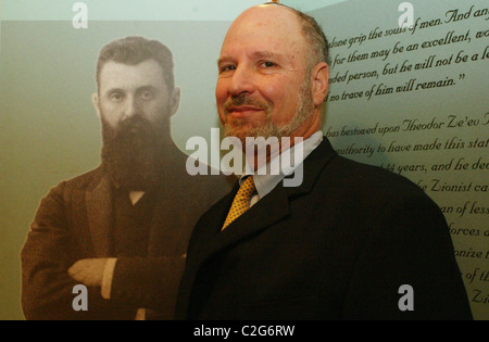 Jerry Klinger Post exhumation ceremony preceding return of Stephen Norman to Mount Herzl, Israel for burial with his Stock Photo