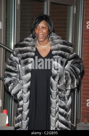 Soul star Patti LaBelle adopts the natural look as she arrives at the Kimmel Center for the Performing Arts without make-up to Stock Photo