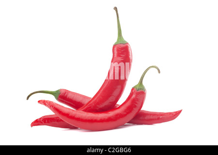 Hot paprika isolated on white background Stock Photo