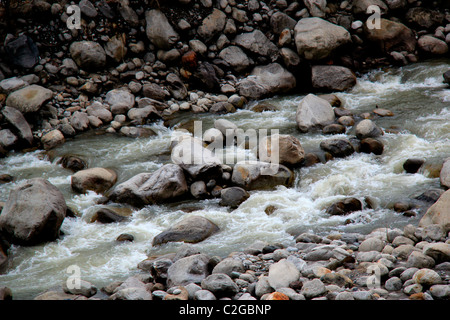 Mountain rivers of Manali, Himachal Pradesh,India Stock Photo