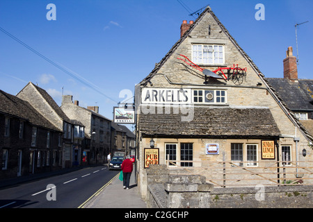 Fairford village gloucestershire cotswolds england Stock Photo