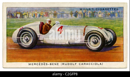 Rudolf Caracciola's Mercedes Benz. He won the Italian Grand Prix in 1937 at an average speed of over 81 mph Stock Photo